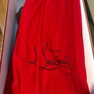 Christian Louboutin Black Alti Botte Leather Boots